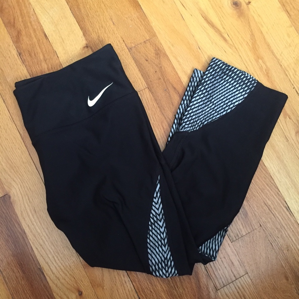 Nike Black and White Leggings